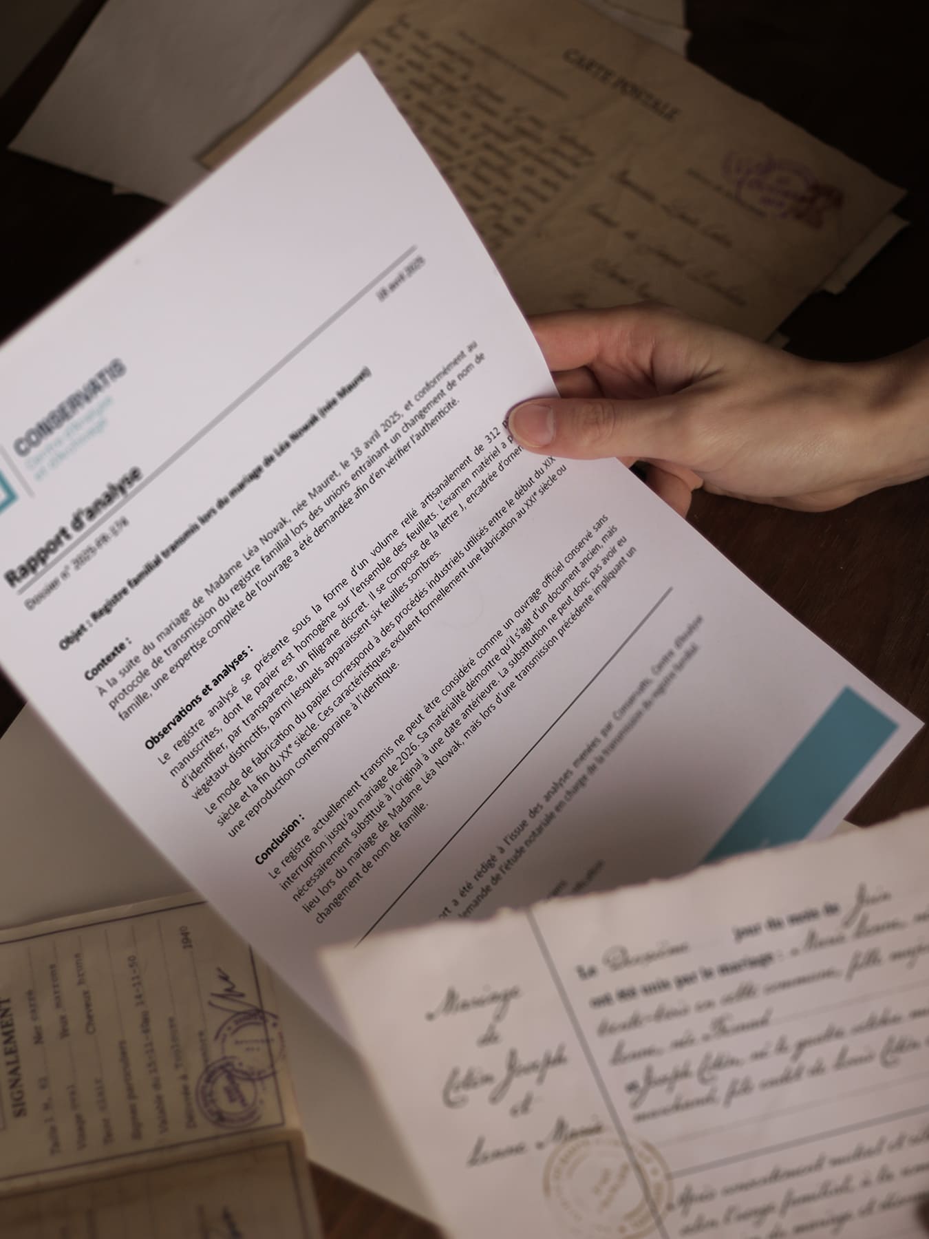 Actes Oubliés - créations graphiques pour un jeu d'enquête à la maison