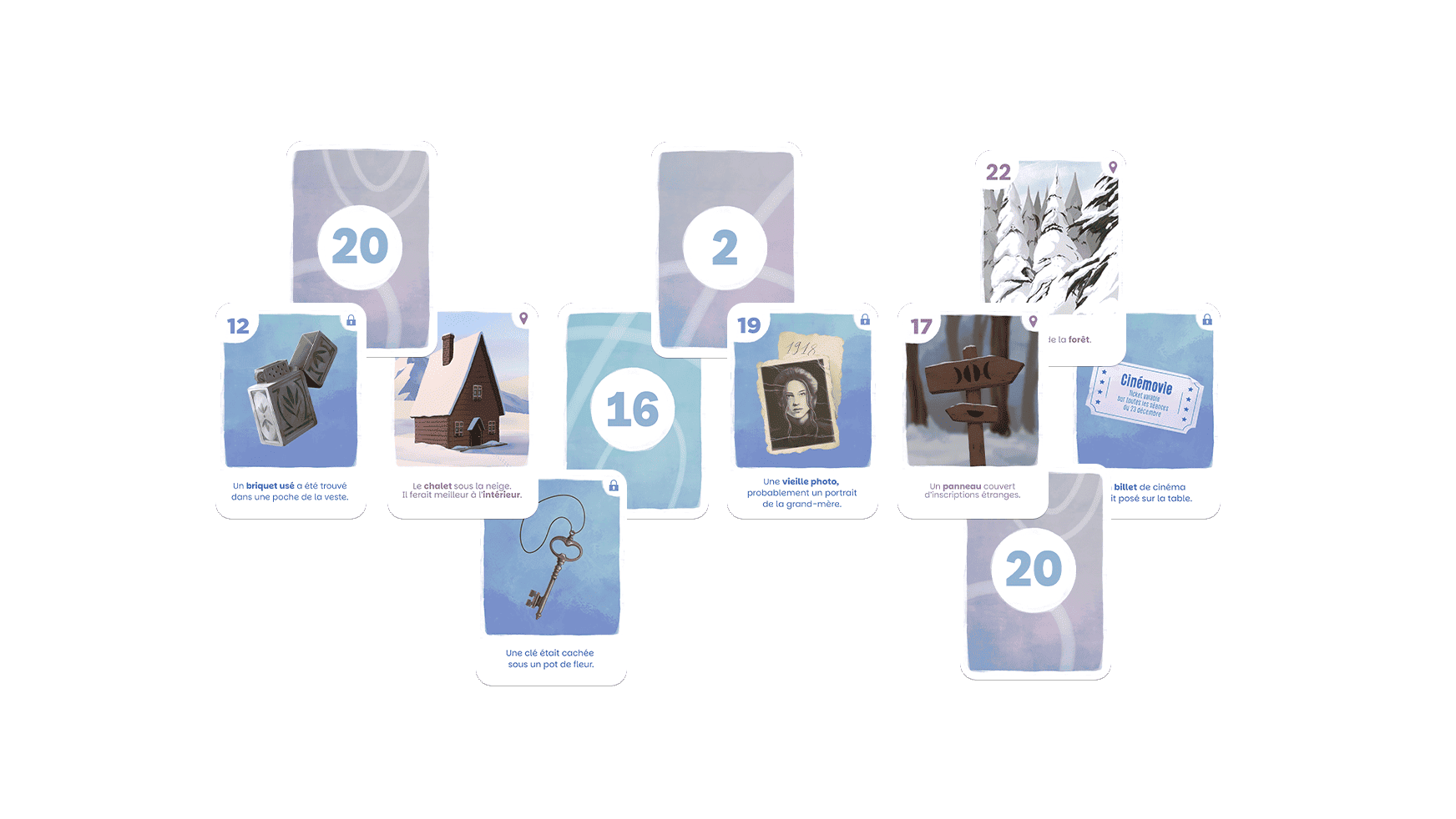 Calendrier de l'avent ludique – illustrations et graphisme par Babirosky