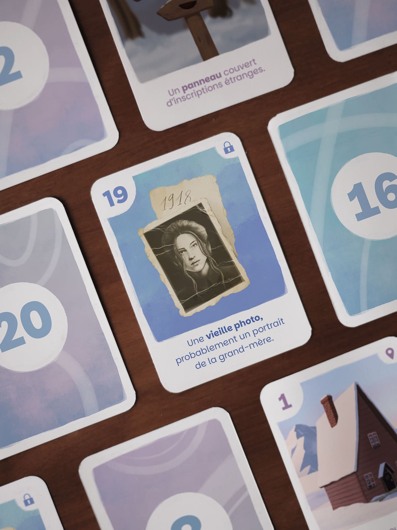 Illustration de cartes pour un jeu de société